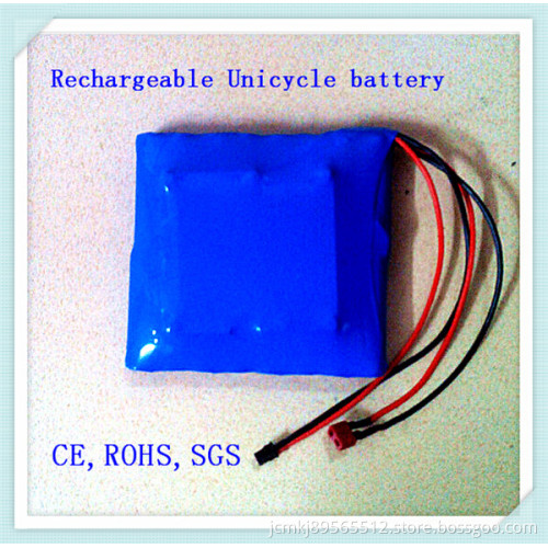 Li-ion 18650 Battery Pack for Rechargeable Unicycle, High Power Battery Pack, 5-10c Discharge, Li Ion Battery Pack